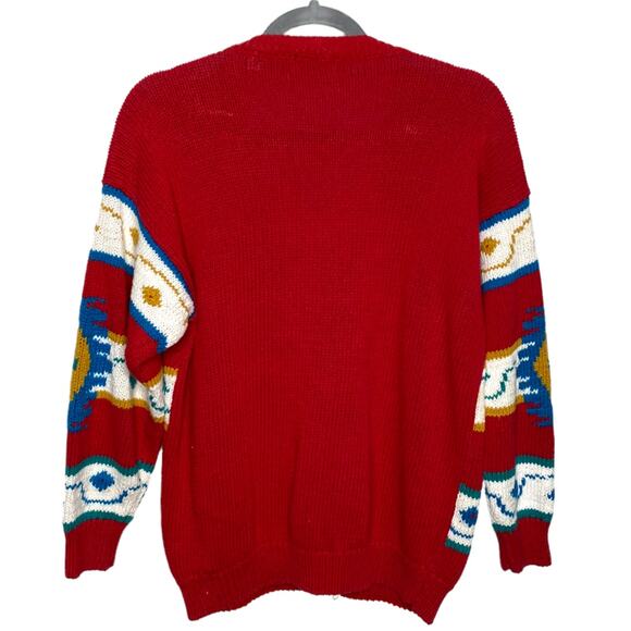 Greatland Apparel Vintage Aztec Print Oversized Cardigan Size Small - Picture 2 of 5